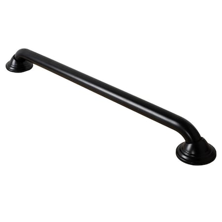 Utopia Alley 24 in.  Decorative Shower Safety Grab Bar - Black GB24BK